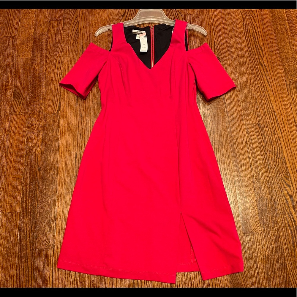 Muse Fuchsia Off The Shoulder Dress